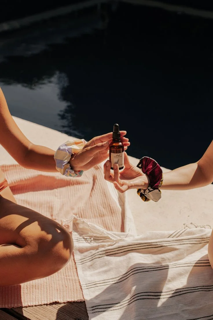 hands using korean skin care